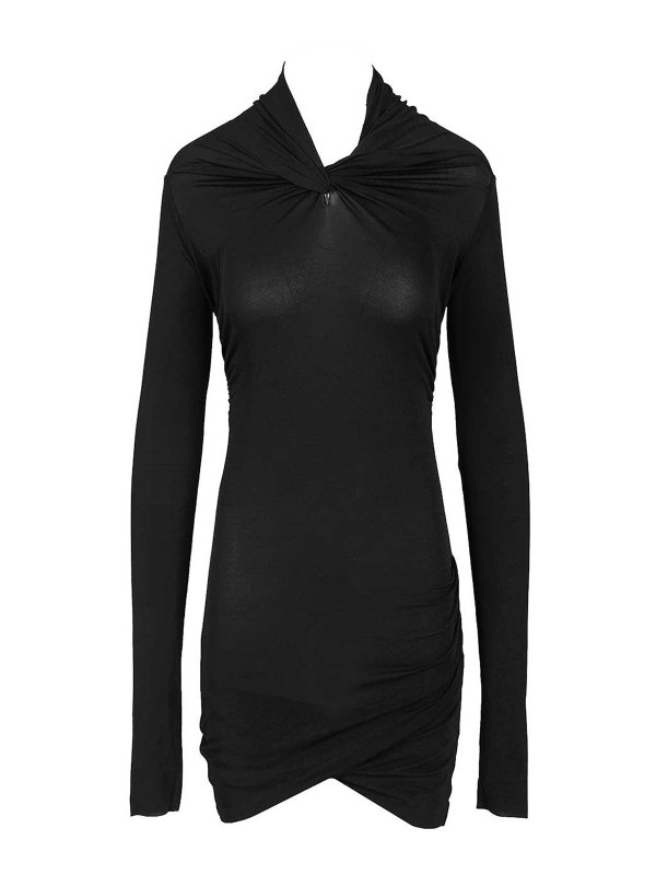 RICK OWENS: ショートドレス - ショートドレス - 黒