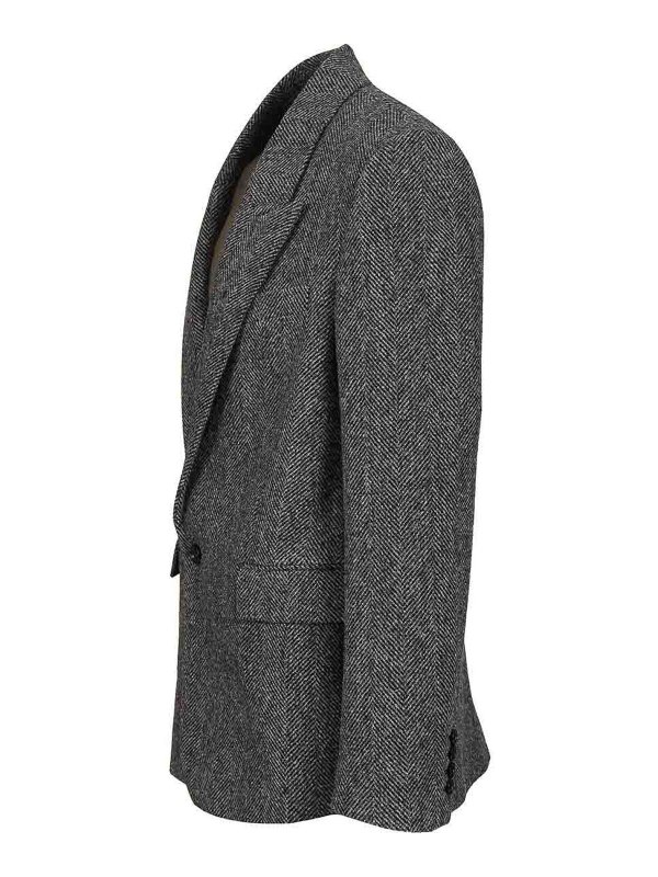 The Best Shops SAINT LAURENT: padded jackets - Worsted Wool Jacket