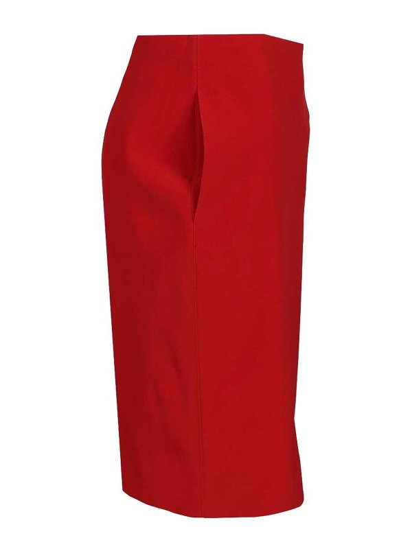The Best Shops SAINT LAURENT: Knee length skirts & Midi - Satin Pencil Skirt