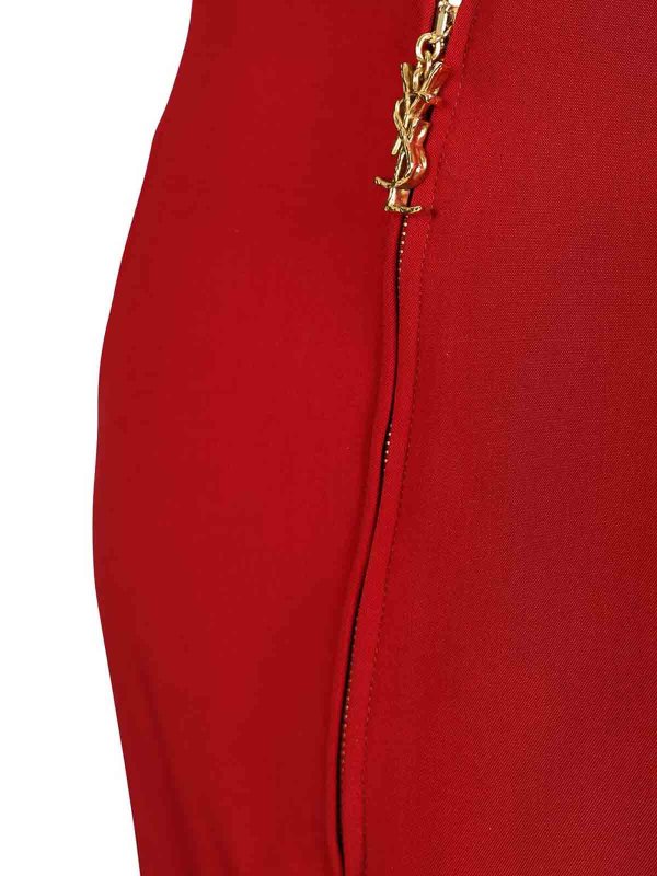 Satin Pencil Skirt shop online: SAINT LAURENT