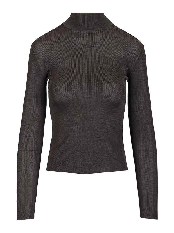 Self Portrait: Tops y camisetas sin mangas - Top - Gris