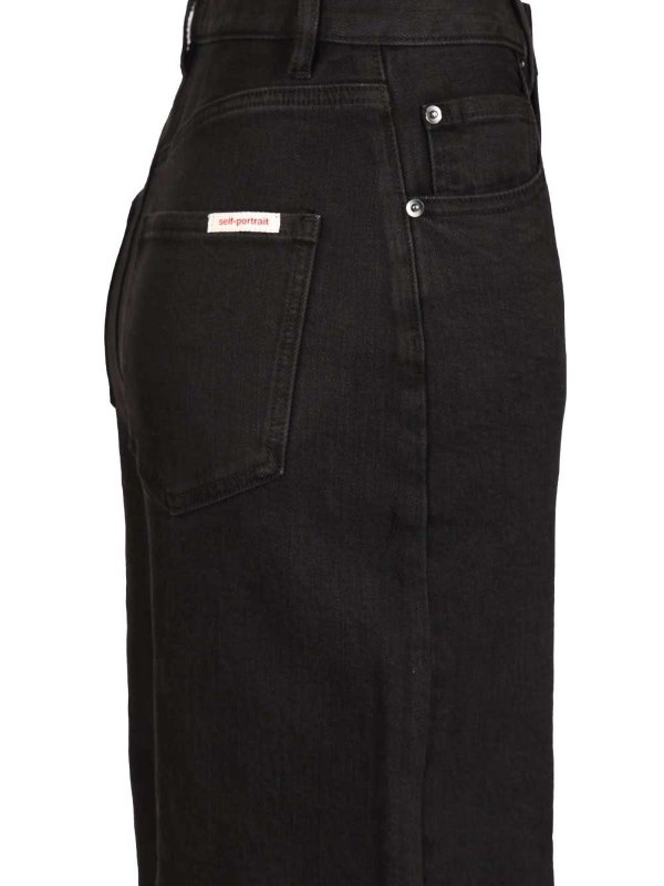 The Best Shops Self Portrait: Jeans Rectos - Vaqueros Rectos - Barrel