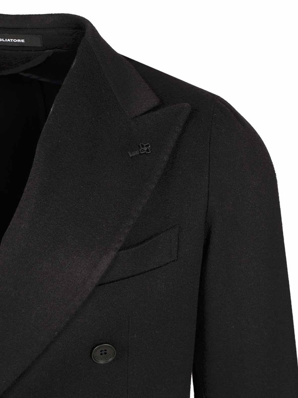 Double-Breasted Peak Lapel Jacket shop online: TAGLIATORE