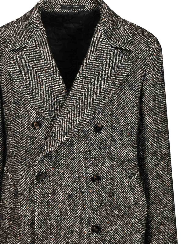 膝丈コート - グレー shop online: TAGLIATORE