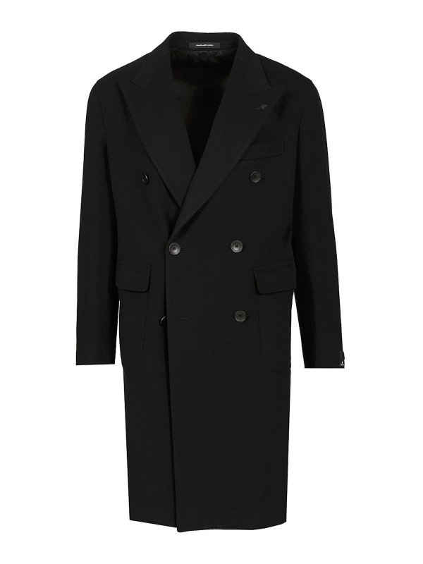 TAGLIATORE: knee length coats - London Double-Breasted Coat