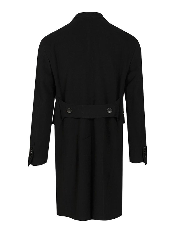 TAGLIATORE: knee length coats online - London Double-Breasted Coat