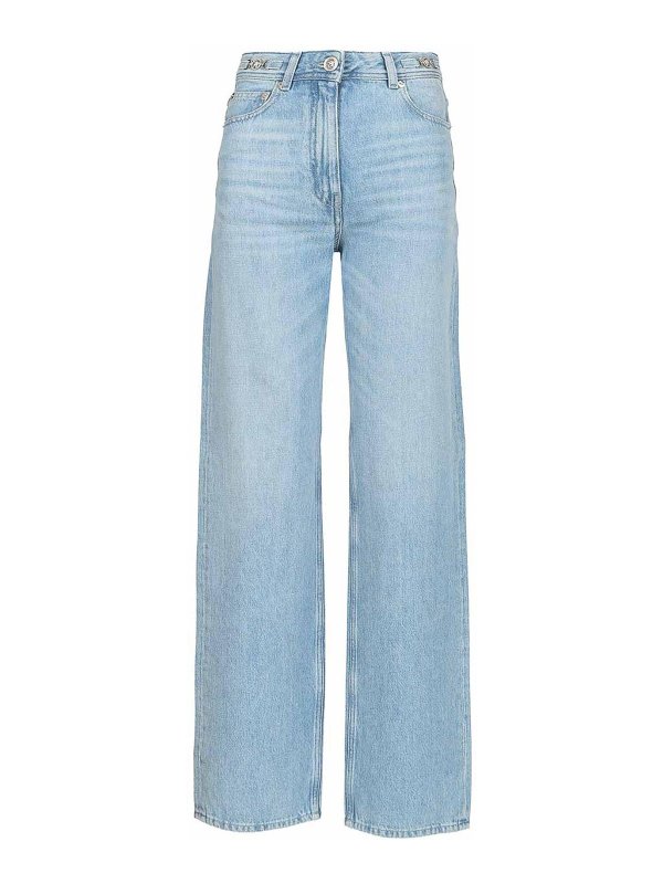 VERSACE: straight leg jeans - Jeans
