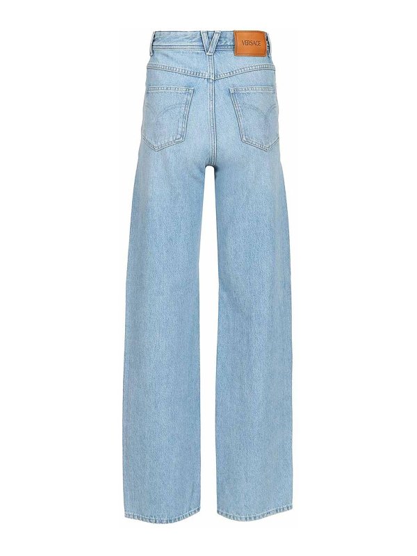 VERSACE: straight leg jeans online - Jeans