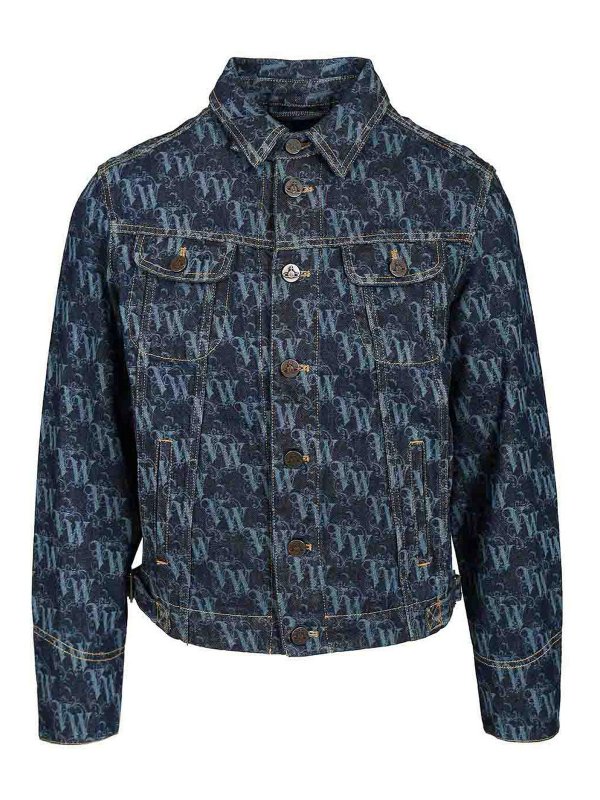 VIVIENNE WESTWOOD: denim jacket - Stormrider Denim Jacket