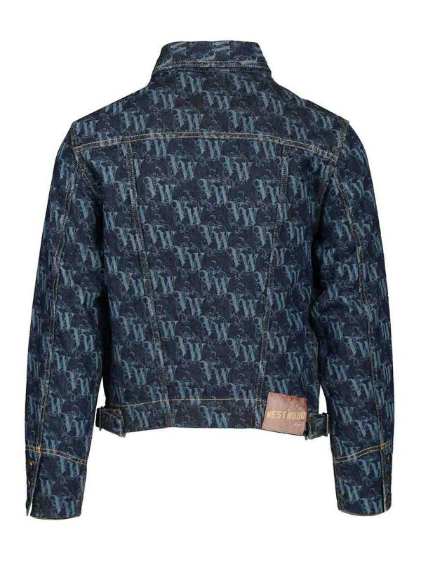 VIVIENNE WESTWOOD: denim jacket online - Stormrider Denim Jacket