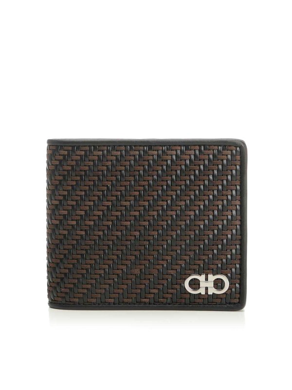 FERRAGAMO: wallets & purses - Wallet With Woven Pattern