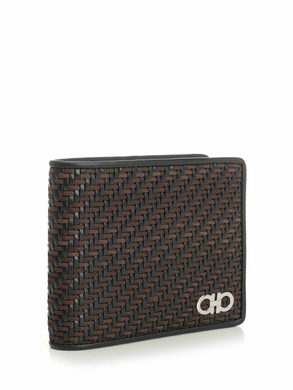 FERRAGAMO: wallets & purses online - Wallet With Woven Pattern