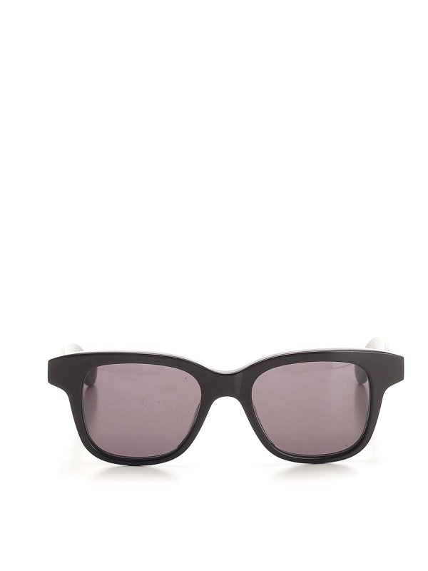 ALEXANDER MCQUEEN: sunglasses - Smoked Black Sunglasses