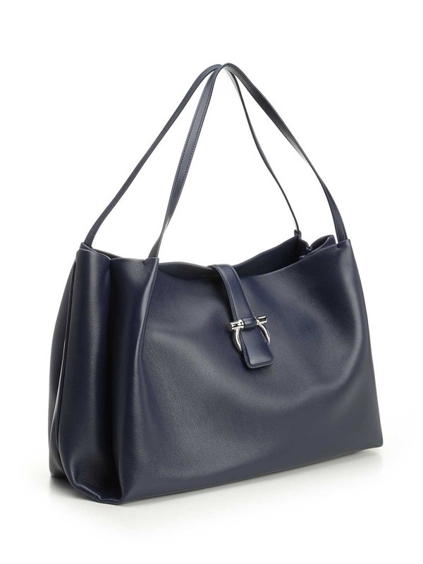 FERRAGAMO: Handtaschen online - Shopper - Blau