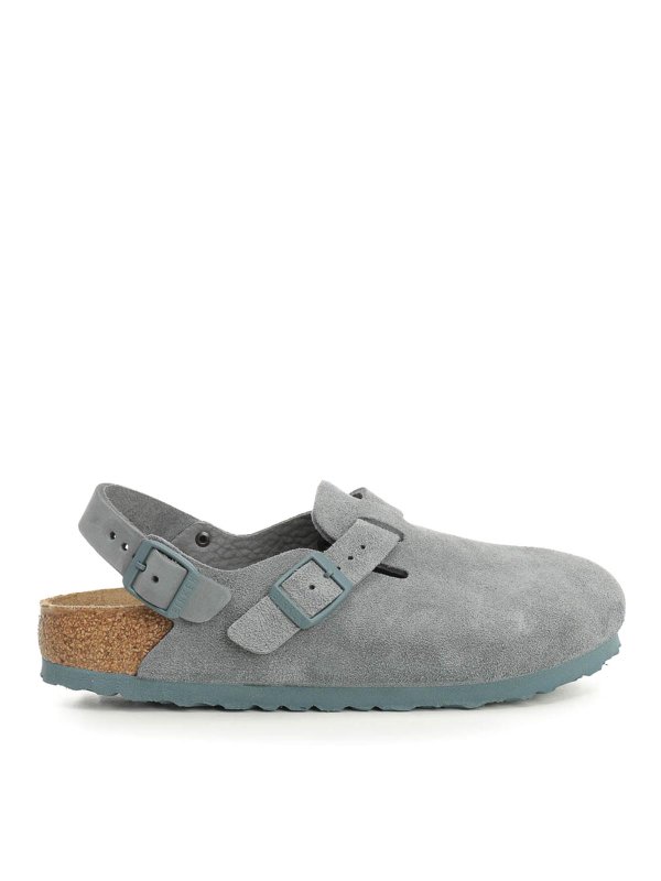BIRKENSTOCK: Mules - Mules - Hellblau