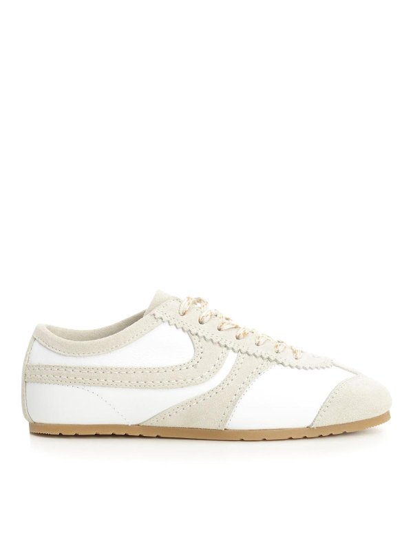 DRIES VAN NOTEN: trainers - Leather And Suede Sneakers
