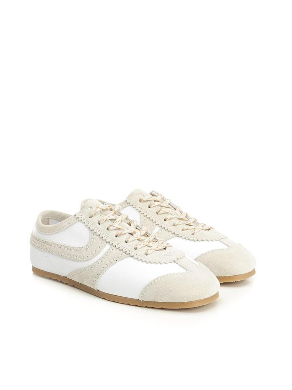 DRIES VAN NOTEN: trainers online - Leather And Suede Sneakers