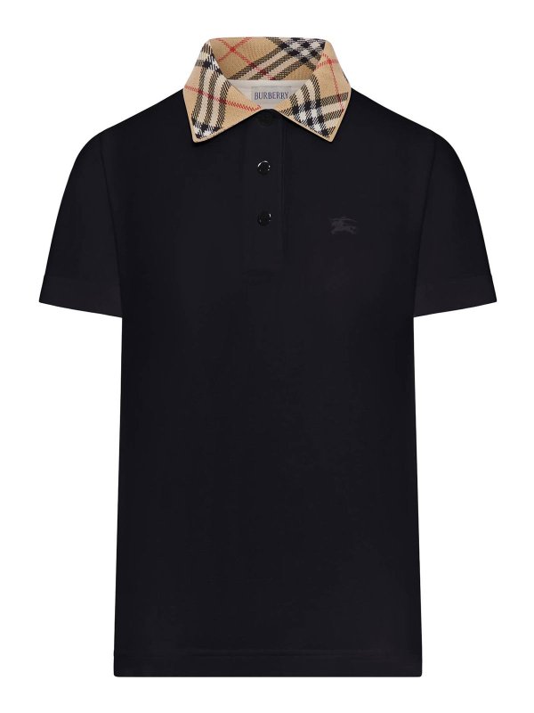 BURBERRY: ポロシャツ - ポロシャツ - 黒