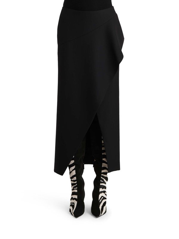 The Best Shops KHAITE: ニーレングススカート＆ミディ丈 - 膝丈/ミディスカート - 黒