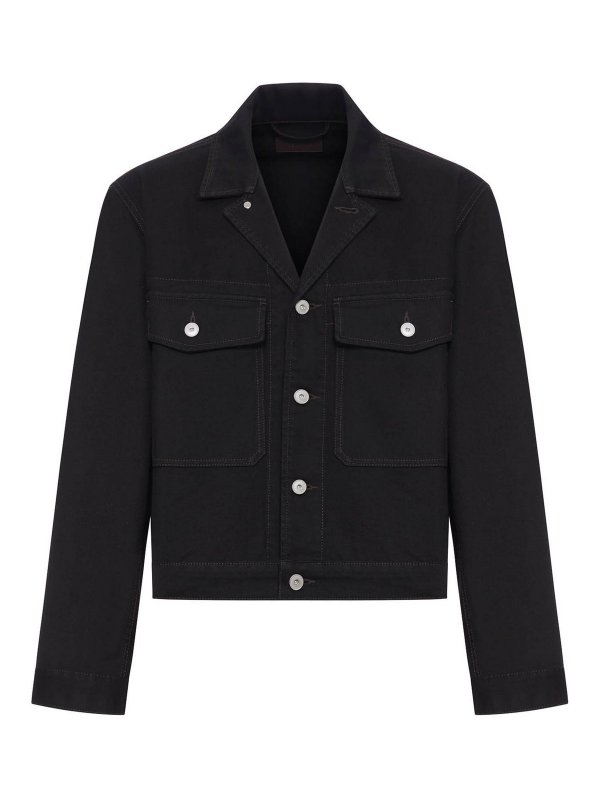 LEMAIRE: デニムジャケット - デニムジャケット - 黒
