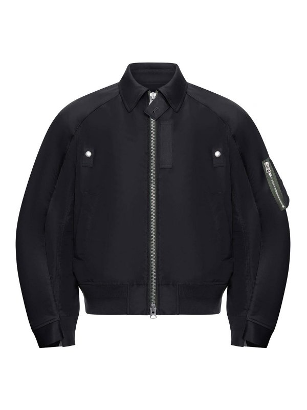 Sacai: カジュアルトラウザー - カジュアルパンツ - 黒