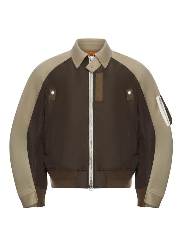 Sacai: カジュアルトラウザー - カジュアルパンツ - ブラウン