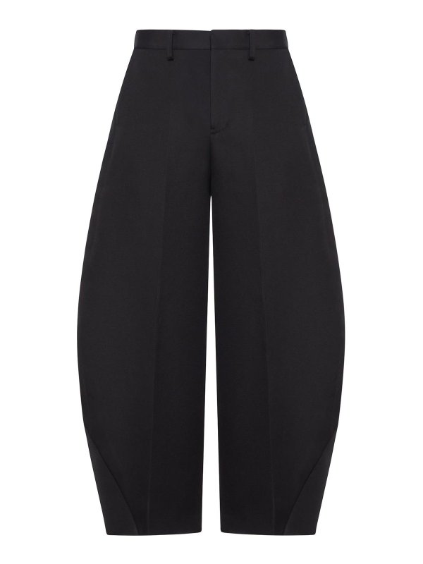 Sacai: カジュアルトラウザー - カジュアルパンツ - 黒