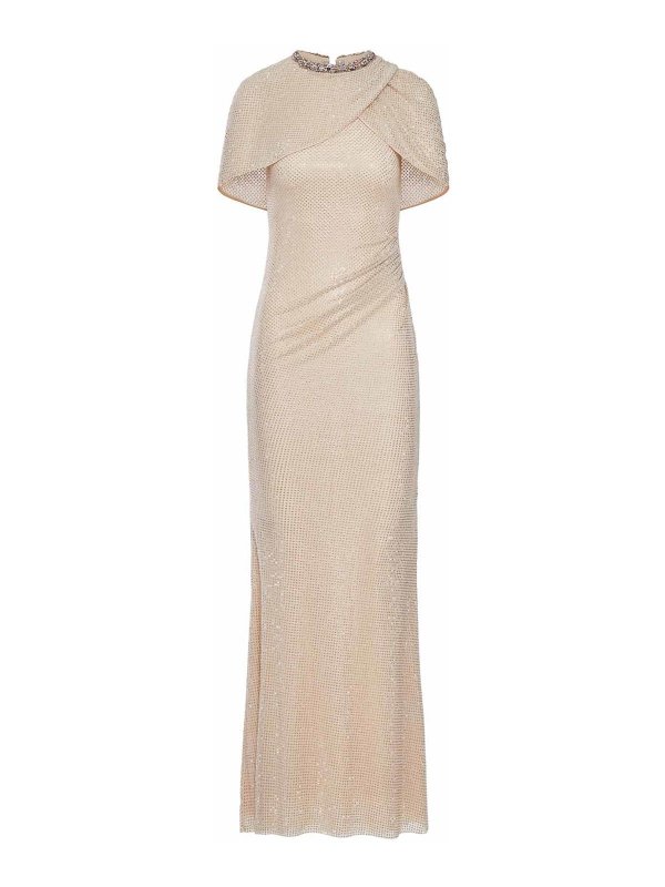 Self Portrait: Maxikleider - Maxikleid - Nude