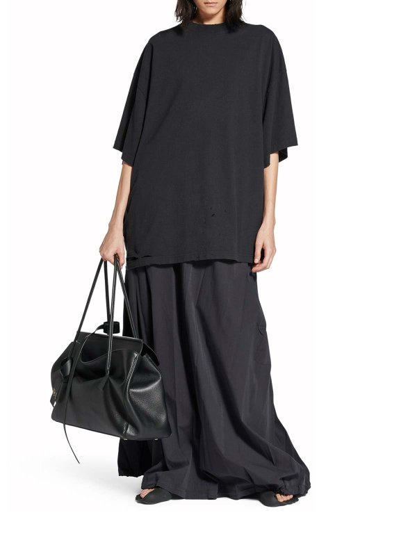 BALENCIAGA: t-shirts online - Blackletter Script Oversized T-Shirt