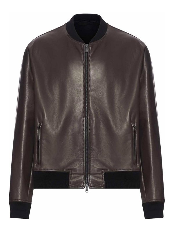 SALVATORE SANTORO: レザージャケット - レザージャケット - ブラウン