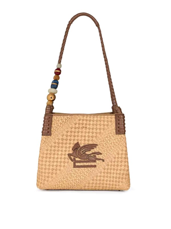 ETRO: Handtaschen - Shopper - Nude
