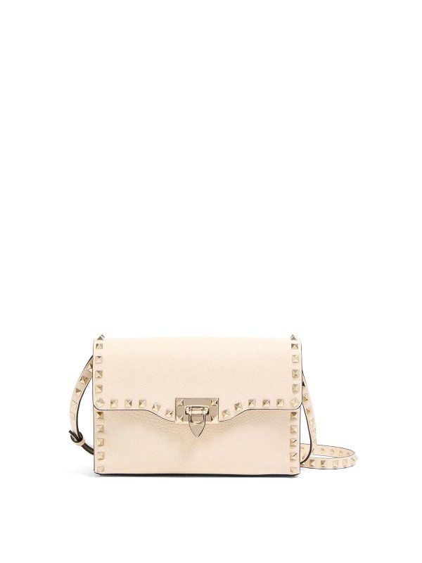 VALENTINO GARAVANI: borse a tracolla - Borsa a tracolla Rockstud piccola in pelle