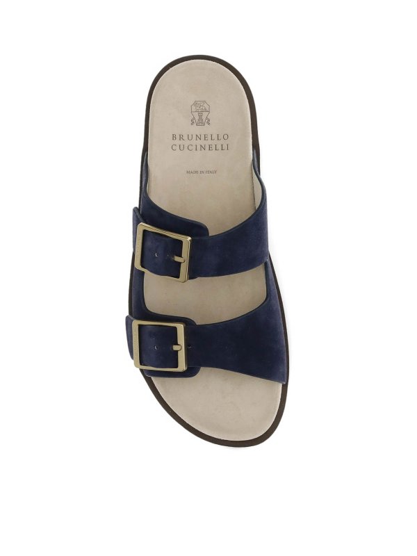 サンダル - ブルー shop online: BRUNELLO CUCINELLI