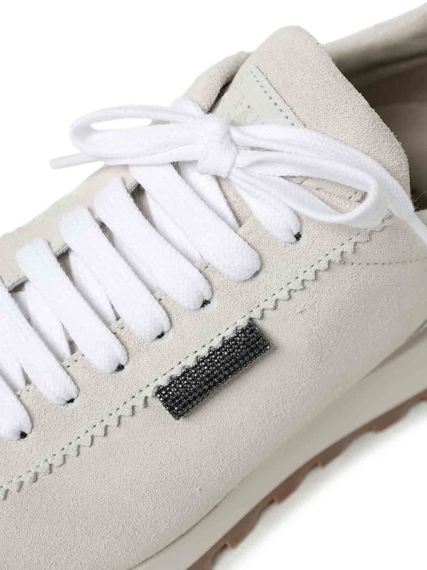 Baskets - Blanc shop online: BRUNELLO CUCINELLI