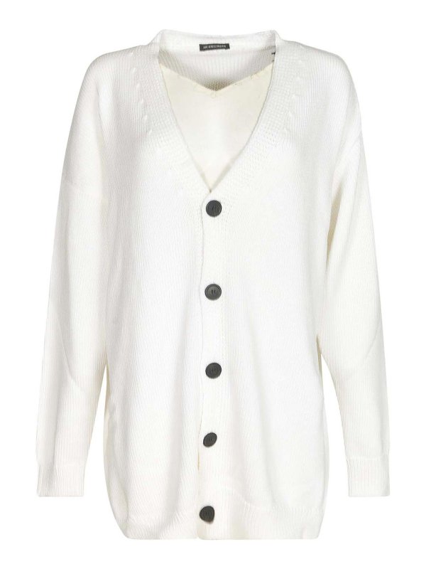 ANN DEMEULEMEESTER: ロングシャツ - ロングスカート - 白