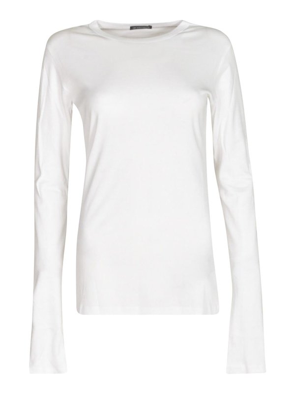 ANN DEMEULEMEESTER: カジュアルトラウザー - カジュアルパンツ - 白