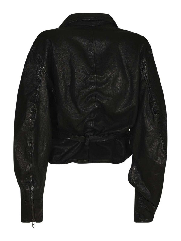 DIESEL: leather jacket online - Leather jacket