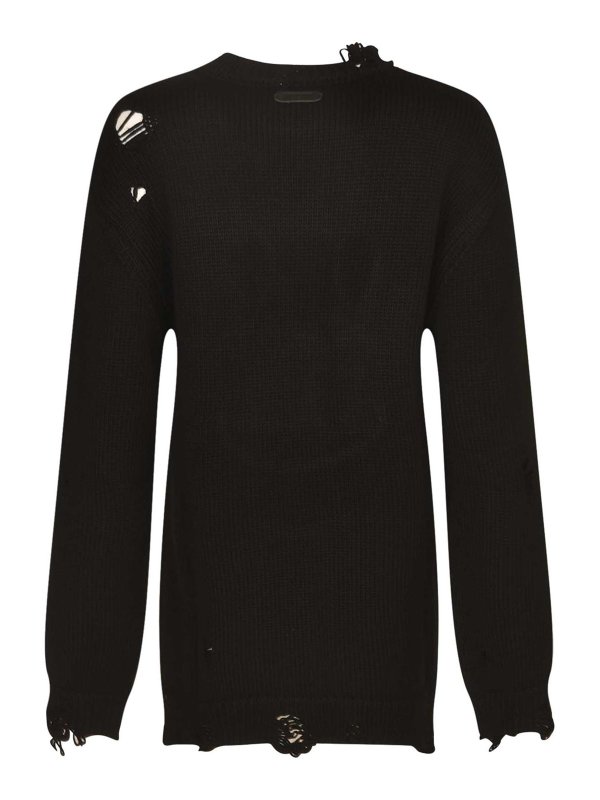 MOSCHINO: クルーネック online - クルーネック - 黒