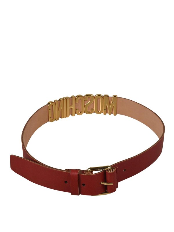 MOSCHINO: Cinturones - Cinturón - Rojo