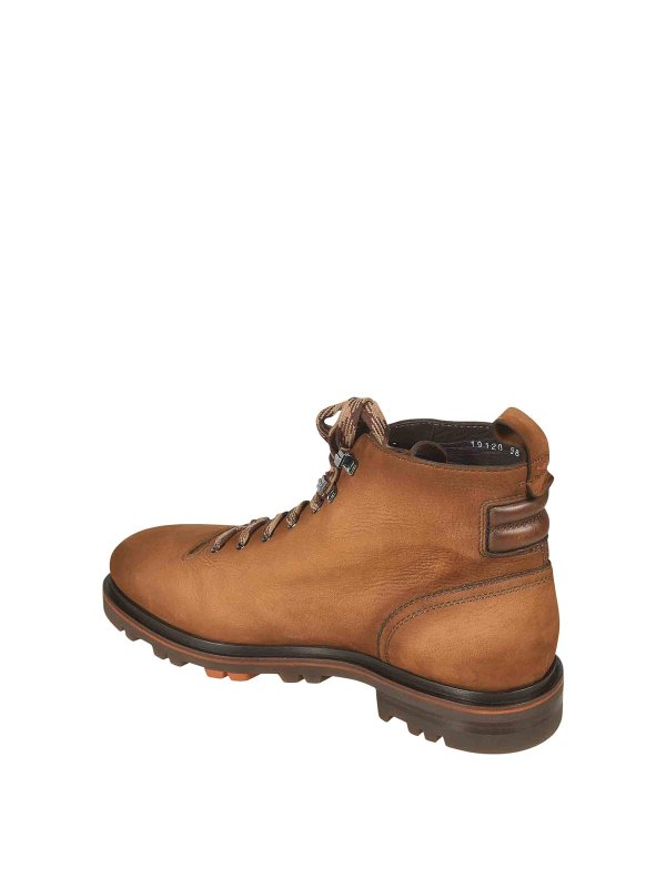 The Best Shops SANTONI: レースアップシューズ - 編み上げ靴 - ブラウン