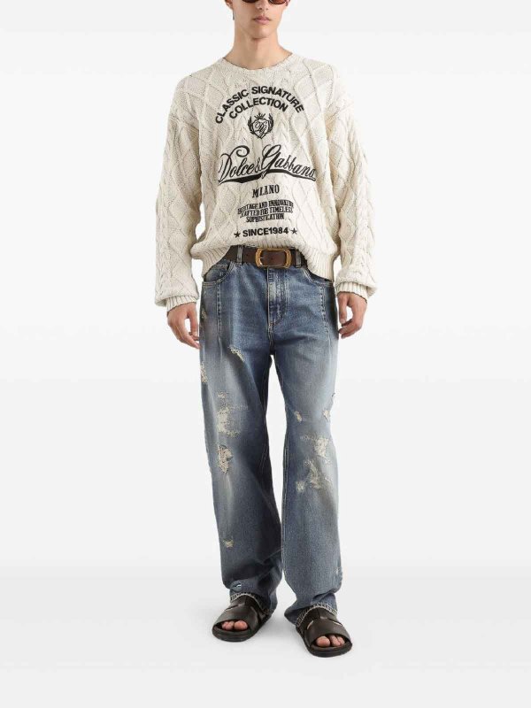 The Best Shops DOLCE & GABBANA: クルーネック - クルーネック - ベージュ