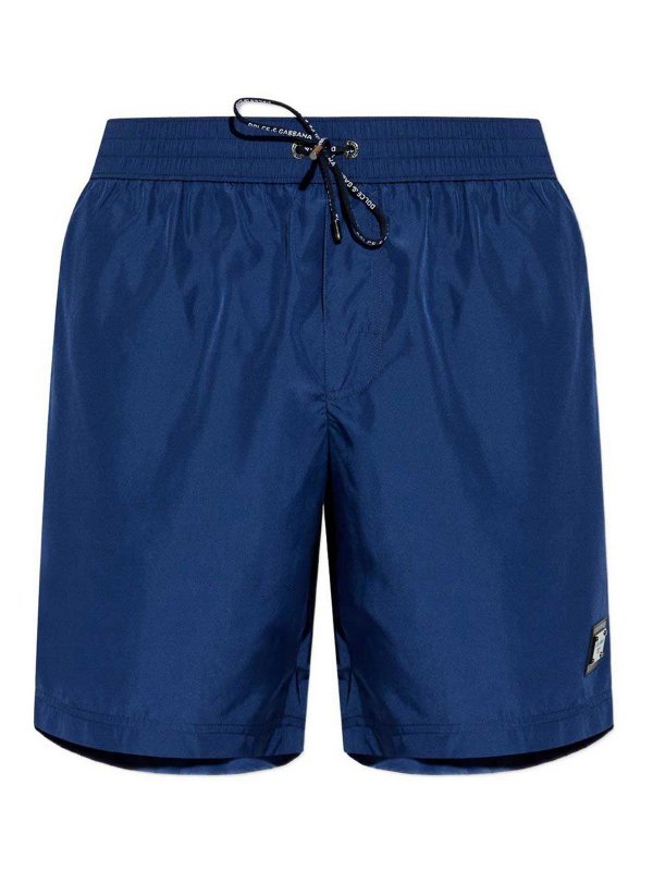 DOLCE & GABBANA: 水着 - スイムショーツ/スイムトランクス - ブルー