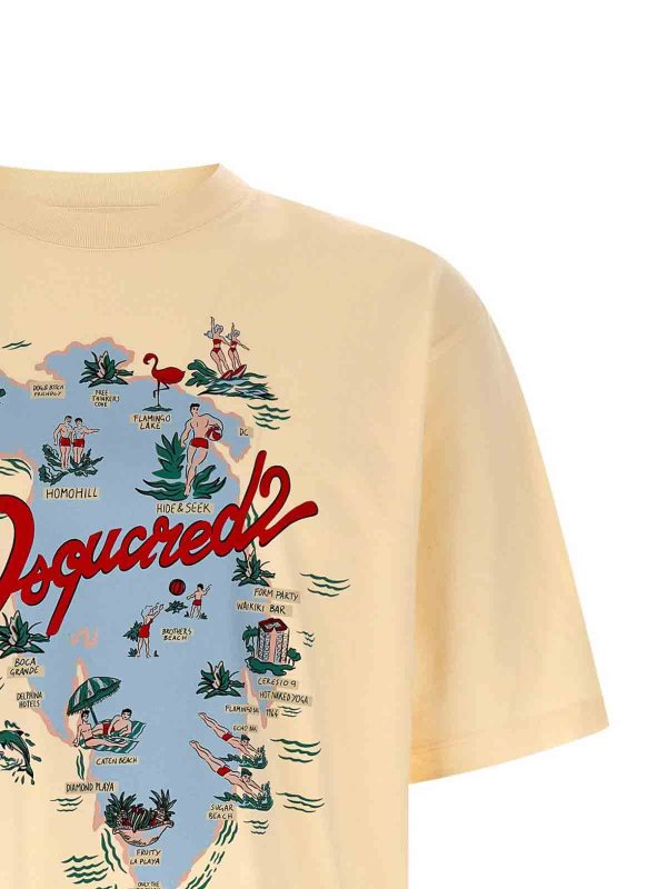 DSQUARED2: T-shirts online - T-Shirt - Weiß