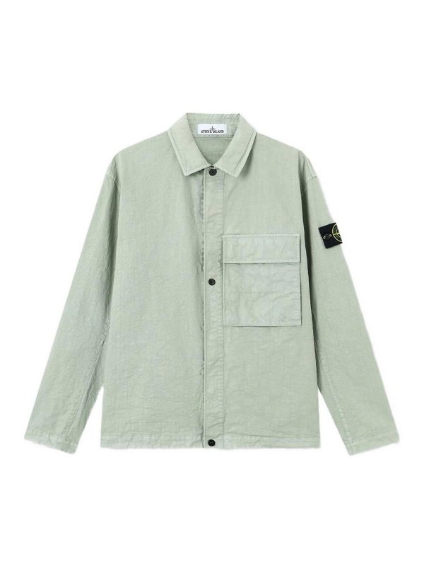 STONE ISLAND: スウェット＆セーター - スウェットシャツ/セーター - ライトグリーン