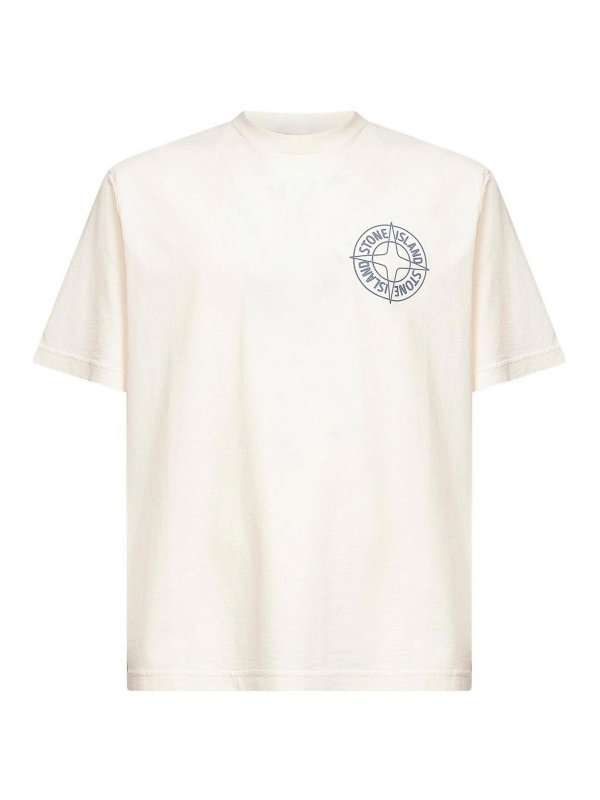 STONE ISLAND: Camisetas - Camiseta - Blanco