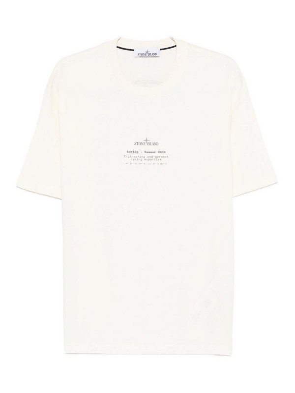 STONE ISLAND: T-shirts - T-Shirt - Weiß
