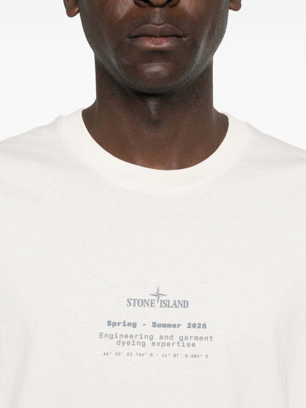 STONE ISLAND: T-shirts online - T-Shirt - Weiß