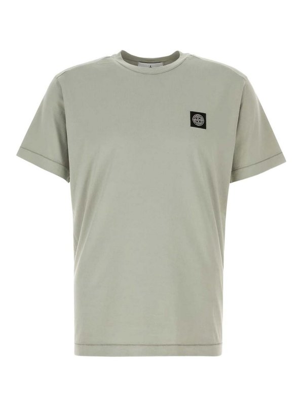 STONE ISLAND: T-shirts - T-Shirt - Hellgrün