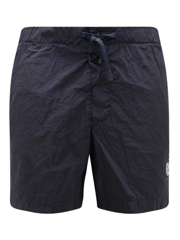 STONE ISLAND: トラウザーショーツ - ショートパンツ - ブルー