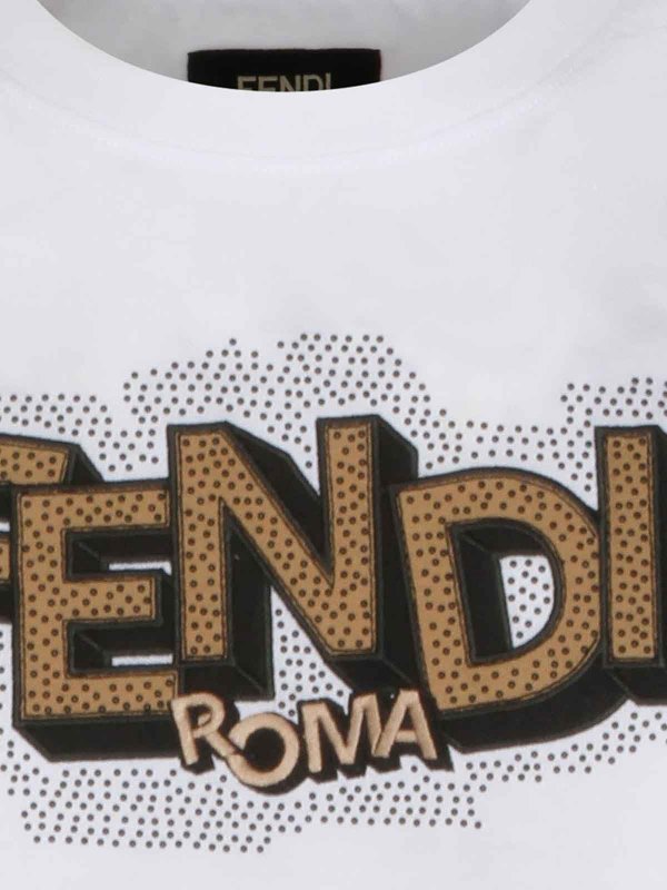 The Best Shops FENDI: t-shirts - Short-sleeved cotton T-shirt
